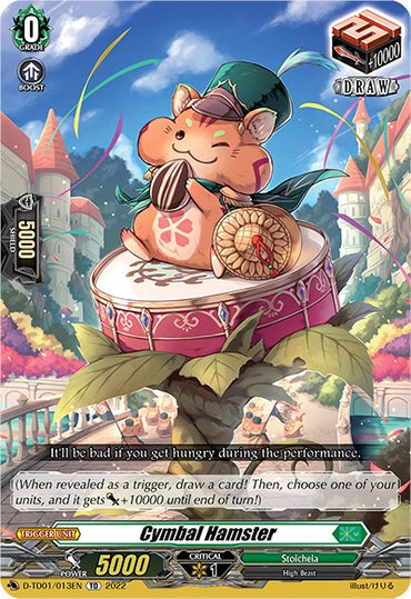 Cymbal Hamster (D-TD01/013EN) [Urara Haneyama -Bandmaster of Blossoming Bonds-]
