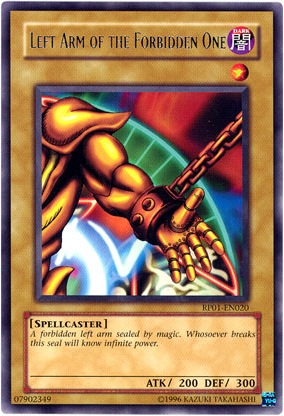 Left Arm of the Forbidden One [RP01-EN020] Rare