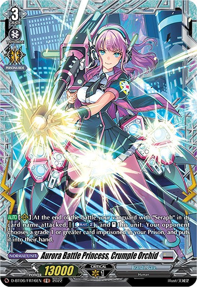 Aurora Battle Princess, Crumple Orchid (D-BT06/FR16EN) [Blazing Dragon Reborn]