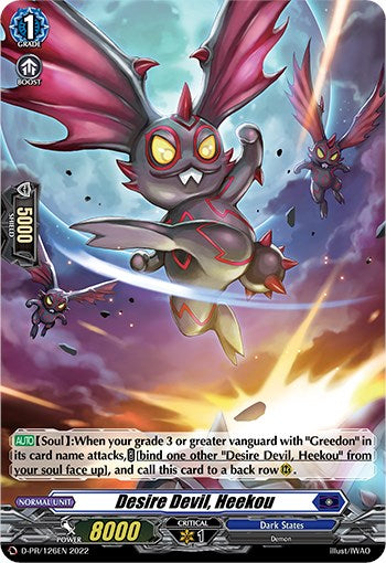 Desire Devil, Heekou (Foil) (D-PR/126EN) [D Promo Cards]