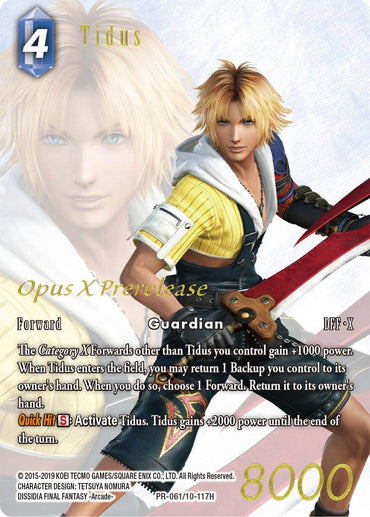 Tidus [Opus X Promo Cards]