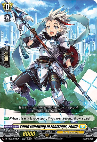 Youth Following in Footsteps, Youth (D-TD03/004EN-R) [Raika Koshiba -Skyfall Executors-]