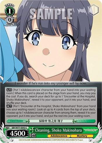 Cleaning, Shoko Makinohara [Rascal Does Not Dream of a Dreaming Girl]