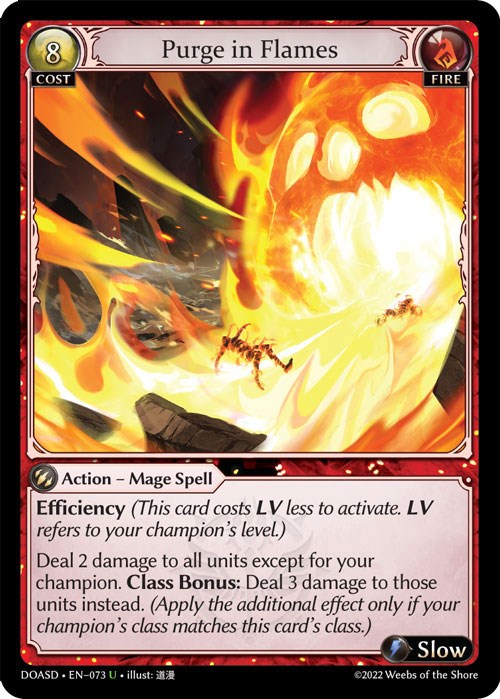 Purge in Flames (073) [Dawn of Ashes: Starter Decks]