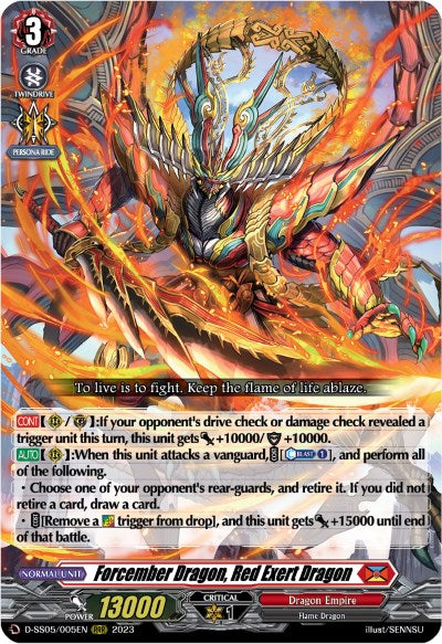 Forcember Dragon, Red Exert Dragon (D-SS05/005EN) [Festival Booster 2023]