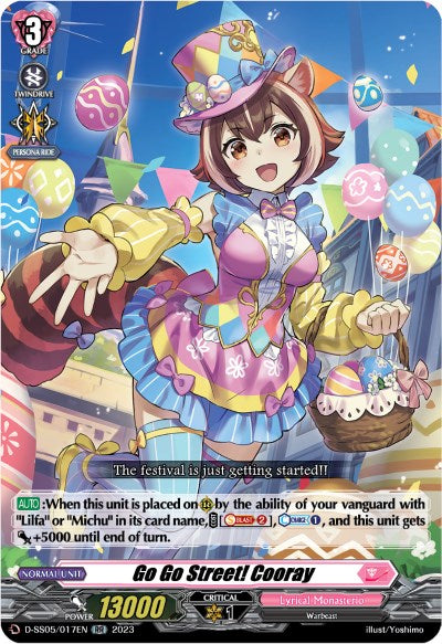 Go Go Street! Cooray (D-SS05/017EN) [Festival Booster 2023]