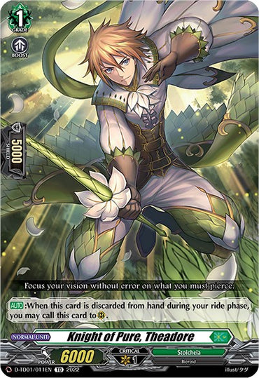 Knight of Pure, Theadore (D-TD01/011EN) [Urara Haneyama -Bandmaster of Blossoming Bonds-]