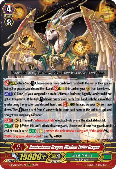 Omniscience Dragon, Wisdom Teller Dragon (D-PV01/024EN) [History Collection]