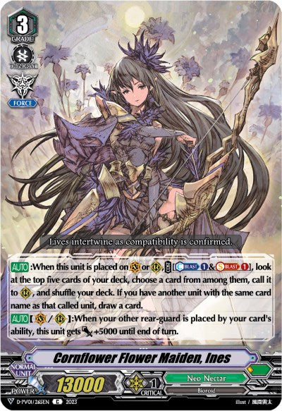 Cornflower Flower Maiden, Ines (D-PV01/265EN) [History Collection]