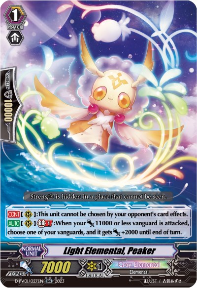 Light Elemental, Peaker (D-PV01/027EN) [History Collection]