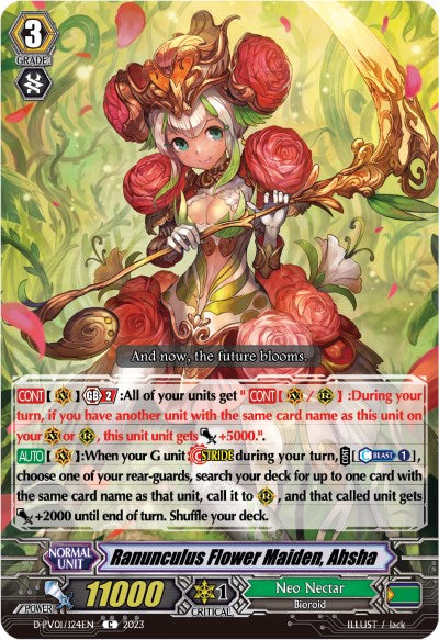 Ranunculus Flower Maiden, Ahsha (D-PV01/124EN) [History Collection]