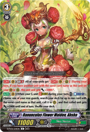 Ranunculus Flower Maiden, Ahsha (D-PV01/124EN) [History Collection]