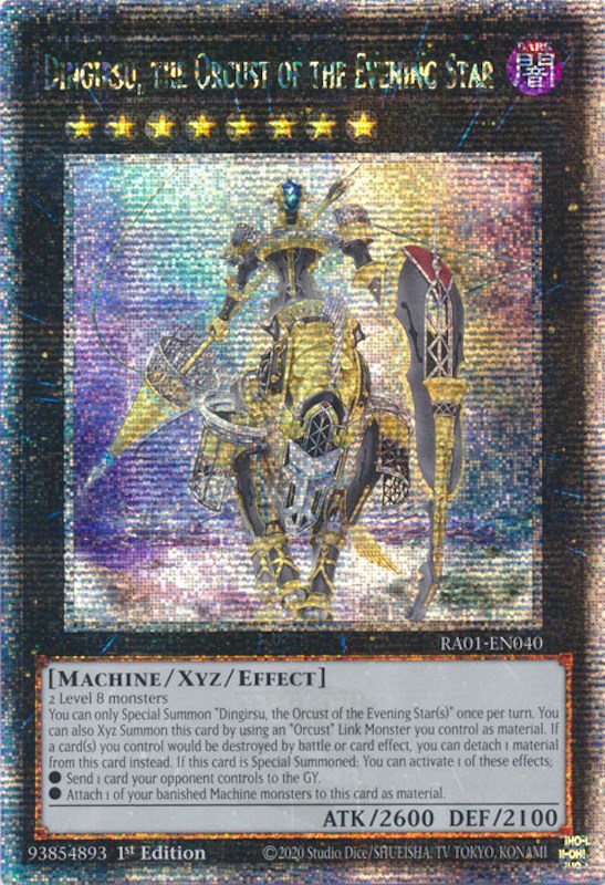 Dingirsu, the Orcust of the Evening Star [RA01-EN040] Quarter Century Secret Rare