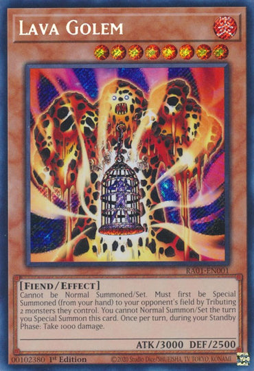 Lava Golem [RA01-EN001] Secret Rare