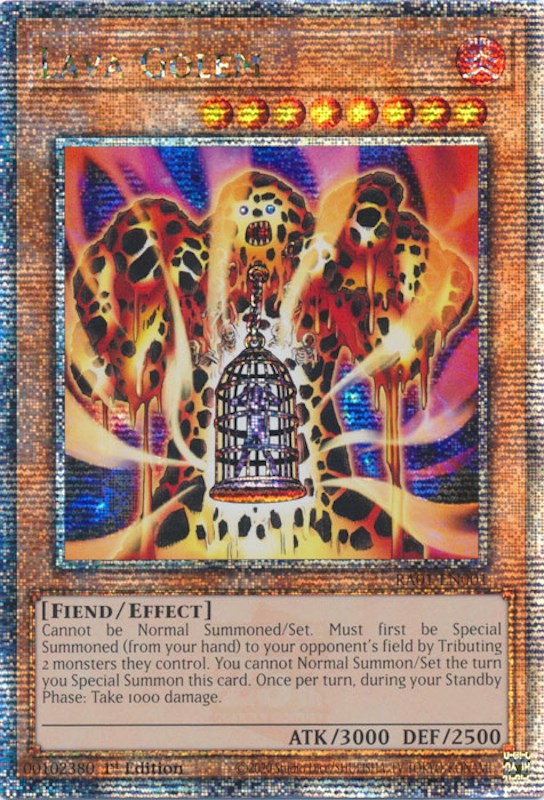 Lava Golem [RA01-EN001] Quarter Century Secret Rare