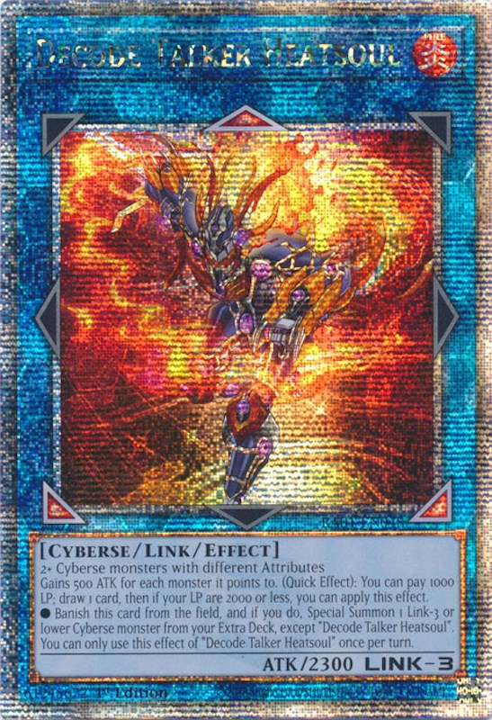 Decode Talker Heatsoul [RA01-EN048] Quarter Century Secret Rare