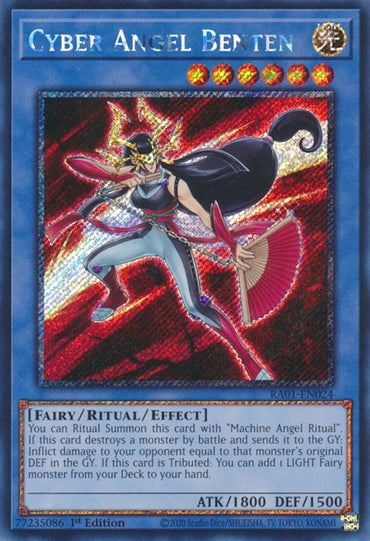 Cyber Angel Benten [RA01-EN024] Platinum Secret Rare