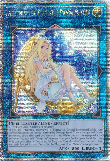 Artemis, the Magistus Moon Maiden [RA01-EN049] Quarter Century Secret Rare