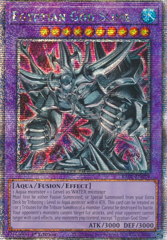 Egyptian God Slime [RA01-EN029] Quarter Century Secret Rare