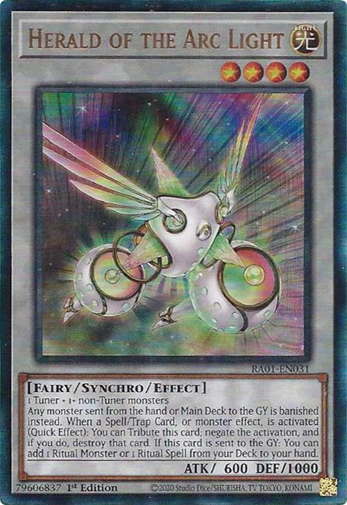 Herald of the Arc Light [RA01-EN031] Prismatic Ultimate Rare