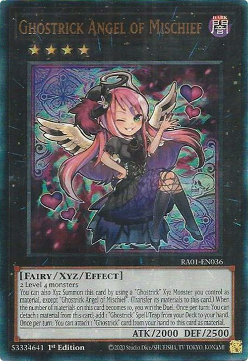 Ghostrick Angel of Mischief [RA01-EN036] Prismatic Ultimate Rare