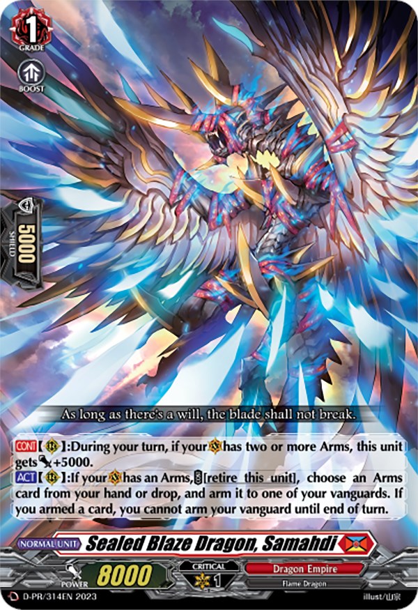 Sealed Blaze Dragon, Samahdi (D-PR/314EN) [D Promo Cards]