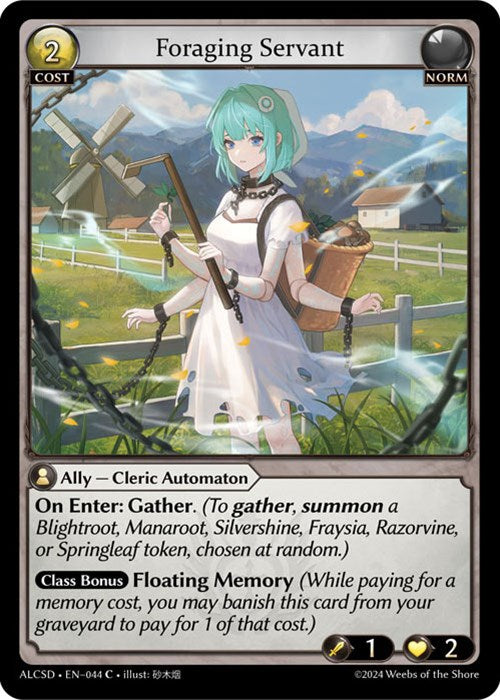 Foraging Servant (44) [Alchemical Revolution: Starter Decks]