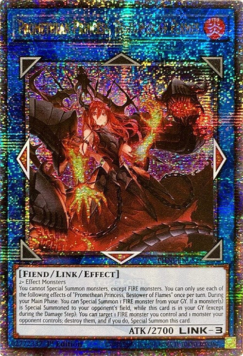 Promethean Princess, Bestower of Flames [PHNI-EN052] Quarter Century Secret Rare