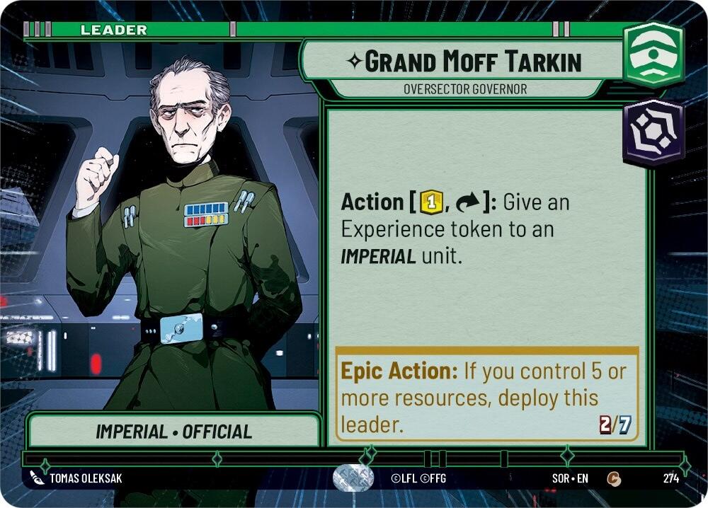 Grand Moff Tarkin - Oversector Governor (Hyperspace) (274) [Spark of Rebellion]