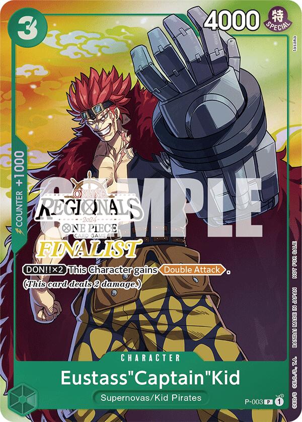 Eustass"Captain"Kid (Online Regional 2024 Vol. 2) [Finalist] [One Piece Promotion Cards]