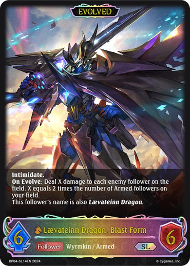 Laevateinn Dragon, Blast Form (Evolved) (BP04-SL14EN) [Cosmic Mythos]