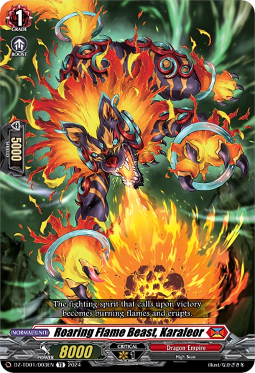 Roaring Flame Beast, Karaleor (DZ-TD01/003EN) [Start Up Trial Deck: Dragon Empire]