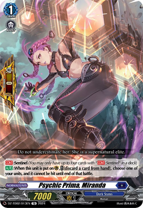 Psychic Prima, Miranda (DZ-TD02/013EN) [Start Up Trial Deck: Dark States]