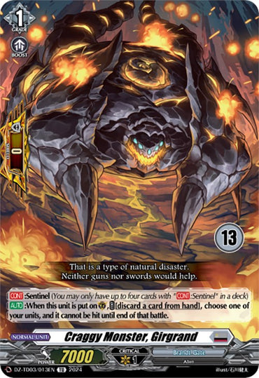 Craggy Monster, Girgrand (13) (DZ-TD03/013EN) [Start Up Trial Deck: Brandt Gate]