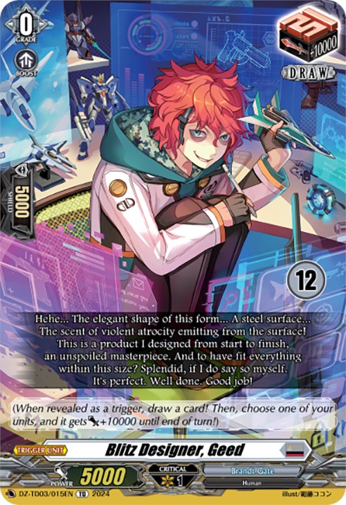 Blitz Designer, Geed (12) (DZ-TD03/015EN) [Start Up Trial Deck: Brandt Gate]