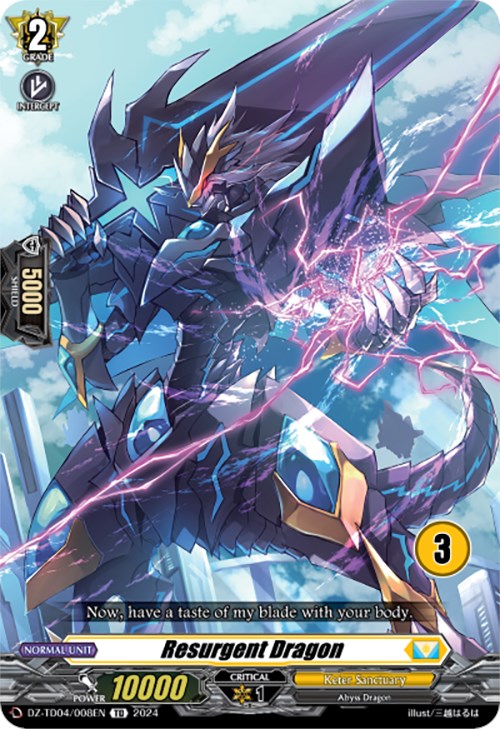 Resurgent Dragon (3) (DZ-TD04/008EN) [Start Up Trial Deck: Keter Sanctuary]