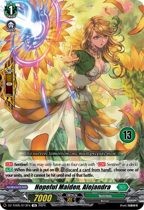 Hopeful Maiden, Alejandra (13) (DZ-TD05/013EN) [Start Up Trial Deck: Stoicheia]