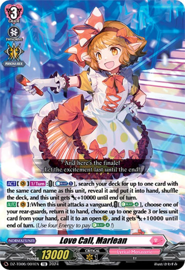 Love Call, Marlean (DZ-TD06/001EN) [Start Up Trial Deck: Lyrical Monasterio]