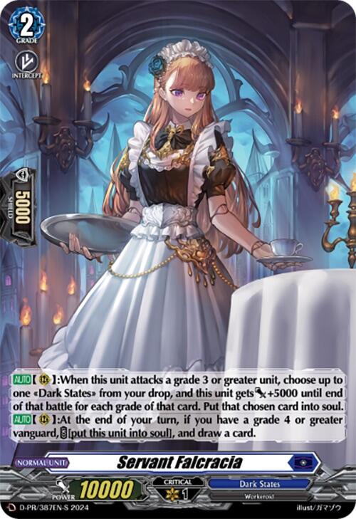 Servant Falcracia (387-S) (Foil) (D-PR/387EN-S) [D Promo Cards]