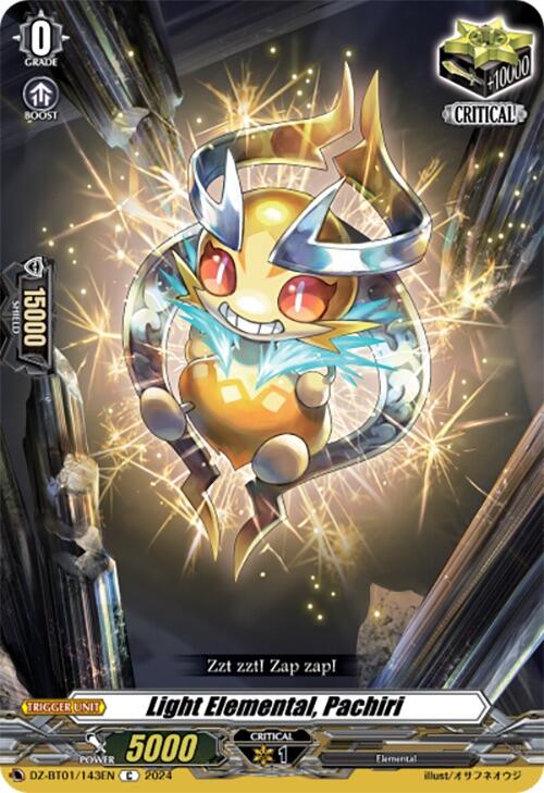 Light Elemental, Pachiri (DZ-BT01/143EN) [Fated Clash]