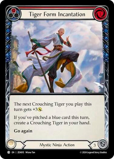 Tiger Form Incantation (Red) [ZEN015] (Part the Mistveil Zen Blitz Deck)