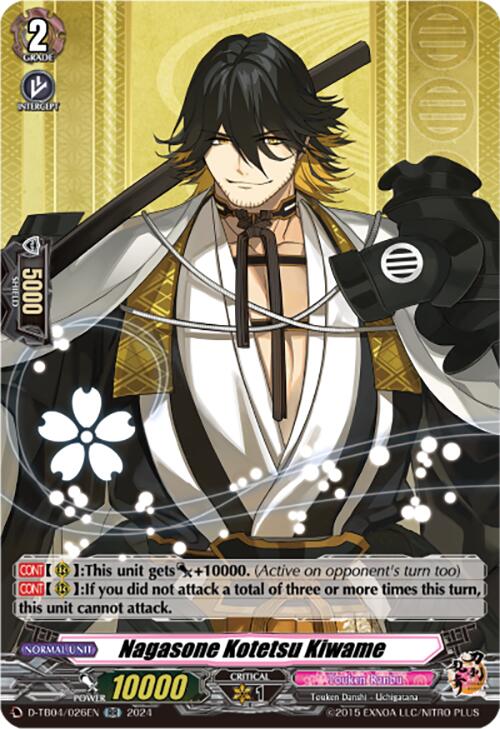 Nagasone Kotetsu Kiwame (D-TB04/026EN) [Touken Ranbu ONLINE 2023]