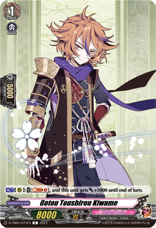 Gotou Toushirou Kiwame (D-TB04/074EN) [Touken Ranbu ONLINE 2023]