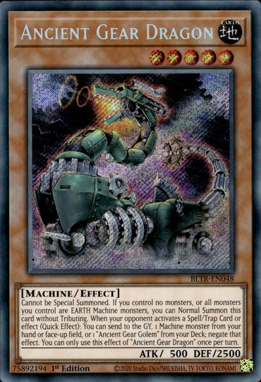 Ancient Gear Dragon [BLTR-EN048] Secret Rare