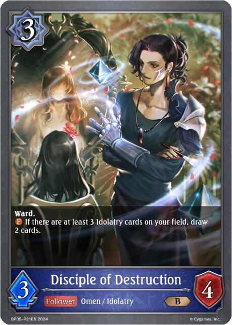 Disciple of Destruction P21EN (Foil) (BP05-P21EN) [Omens Eternal]