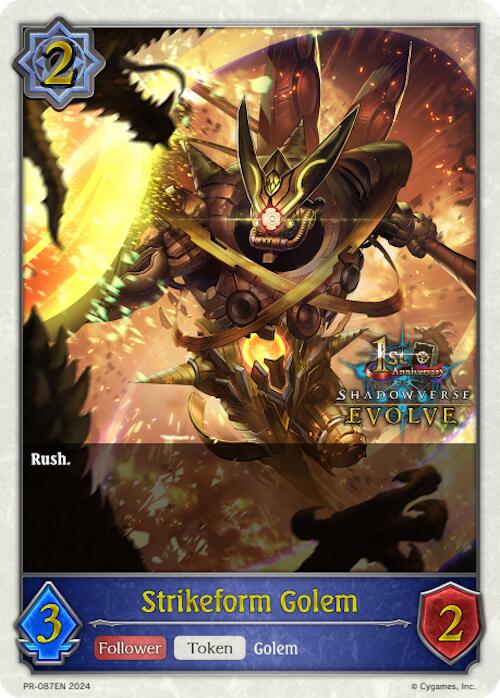 Strikeform Golem (1st Anniversary Stamped) (PR-087EN) [Promotional Cards]