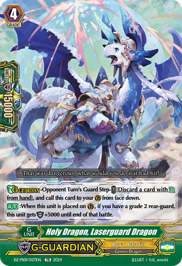 Holy Dragon, Laserguard Dragon (DZ-PS01/027EN) [DZ-PS01: Premium Deckset 