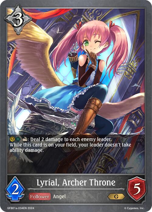 Lyrial, Archer Throne (GFB01a-034EN) [GFB01: Gloryfinder Bundle 01: Guide to Glory]