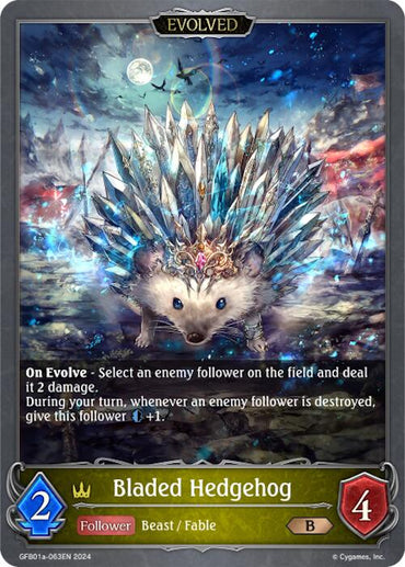 Bladed Hedgehog (Evolved) (GFB01a-063EN) [GFB01: Gloryfinder Bundle 01: Guide to Glory]