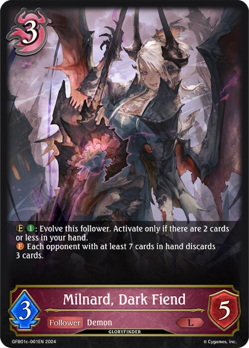 Milnard, Dark Fiend (GFB01c-001EN) [GFB01: Gloryfinder Bundle 01: Guide to Glory]